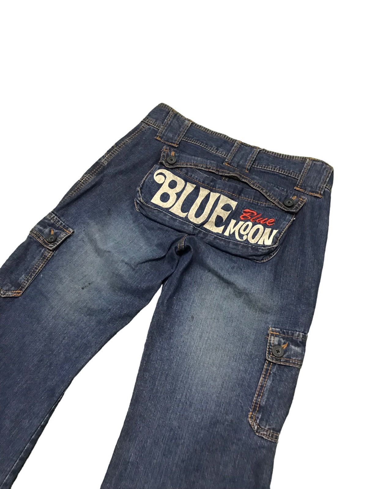 Hysteric Glamour FLARED‼️‼️ Blue Moon Blue Multipocket Denim Jeans Size US 31 - 9 Thumbnail