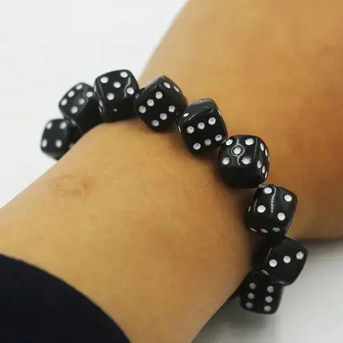 Other Black Dice Elastic Rope Bracelet Size ONE SIZE - 1 Thumbnail
