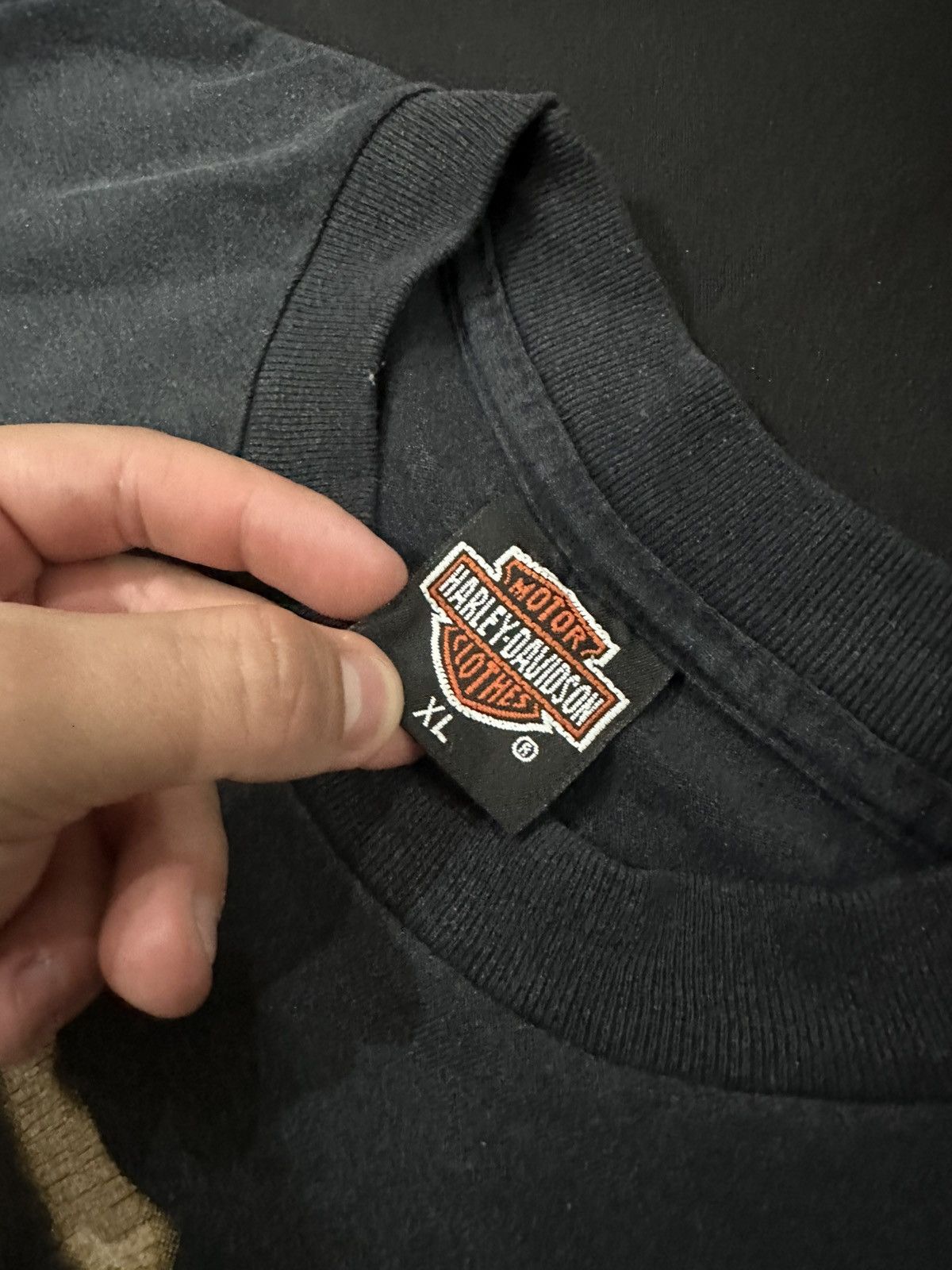 Harley Davidson Vintage Rare Harley Davidson 3D Emblem Hog 90’s singlestitch Size US XL / EU 56 / 4 - 3 Thumbnail