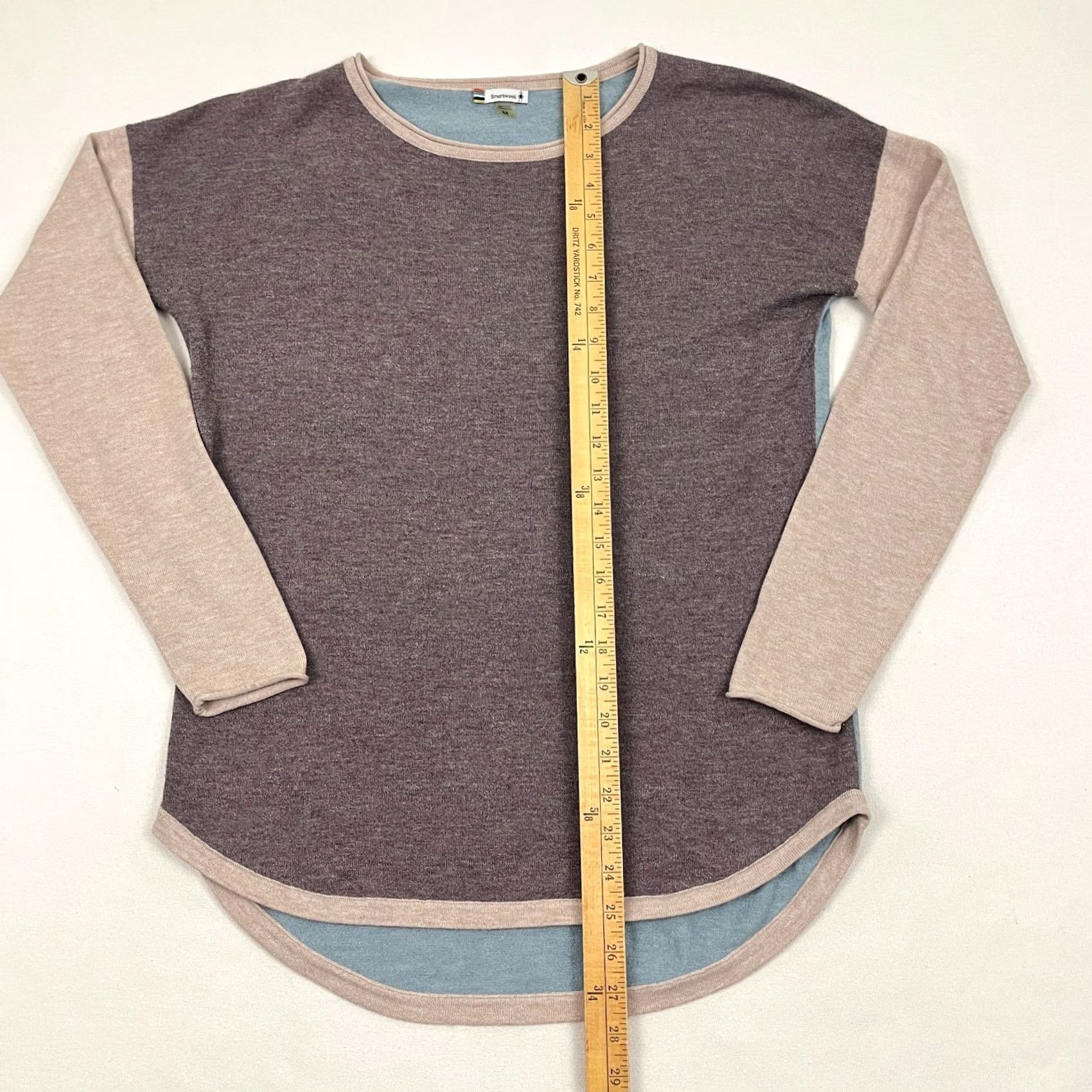 Smartwool SmartWool Shadow Pine Sweater Womens M Colorblock Wool Blend Base Layer Hiking Shirt Size M / US 6-8 / IT 42-44 - 4 Thumbnail