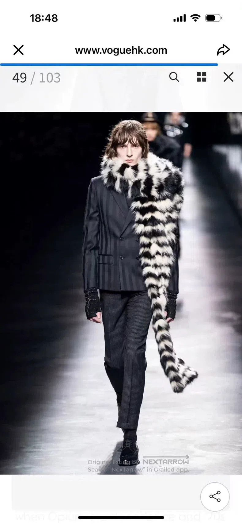 Saint Laurent Paris Saint Laurent Paris Double-grain striped suit Size US S / EU 44-46 / 1 - 7 Thumbnail