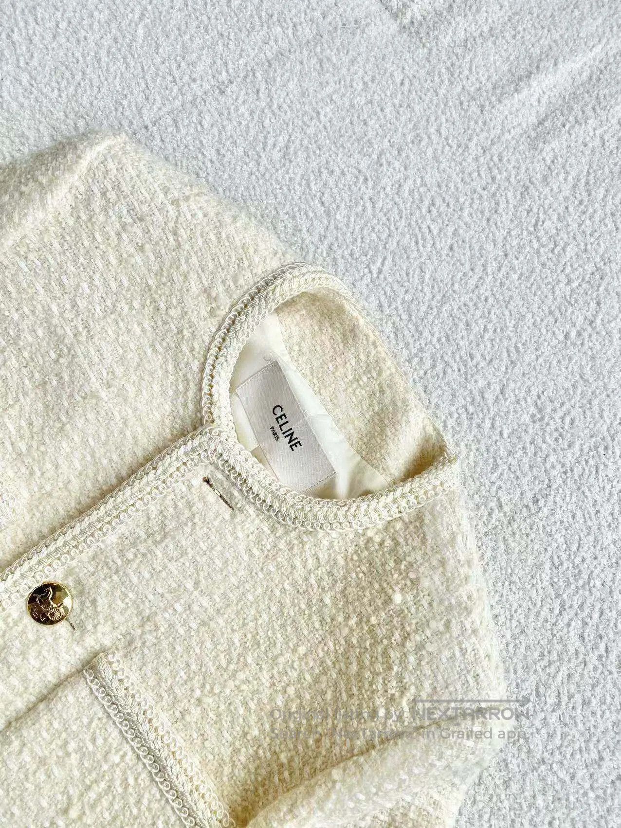 Celine Celine White moonlight three-button platinum jacket| Size 4XL / US 24-26 - 4 Thumbnail