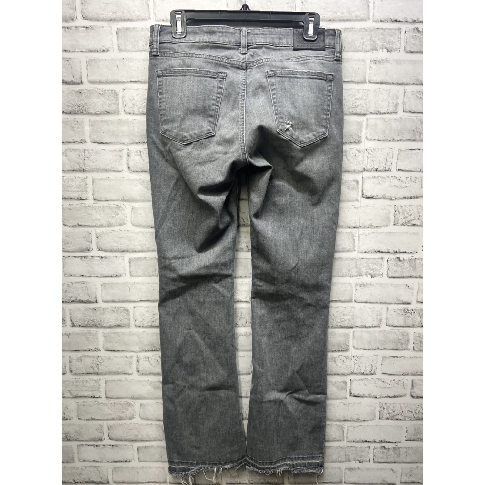 Lucky Brand Lucky Brand Gray Distressed Bootcut Jeans Womens Size 6/28 Size 28" / US 6 / IT 42 - 4 Thumbnail