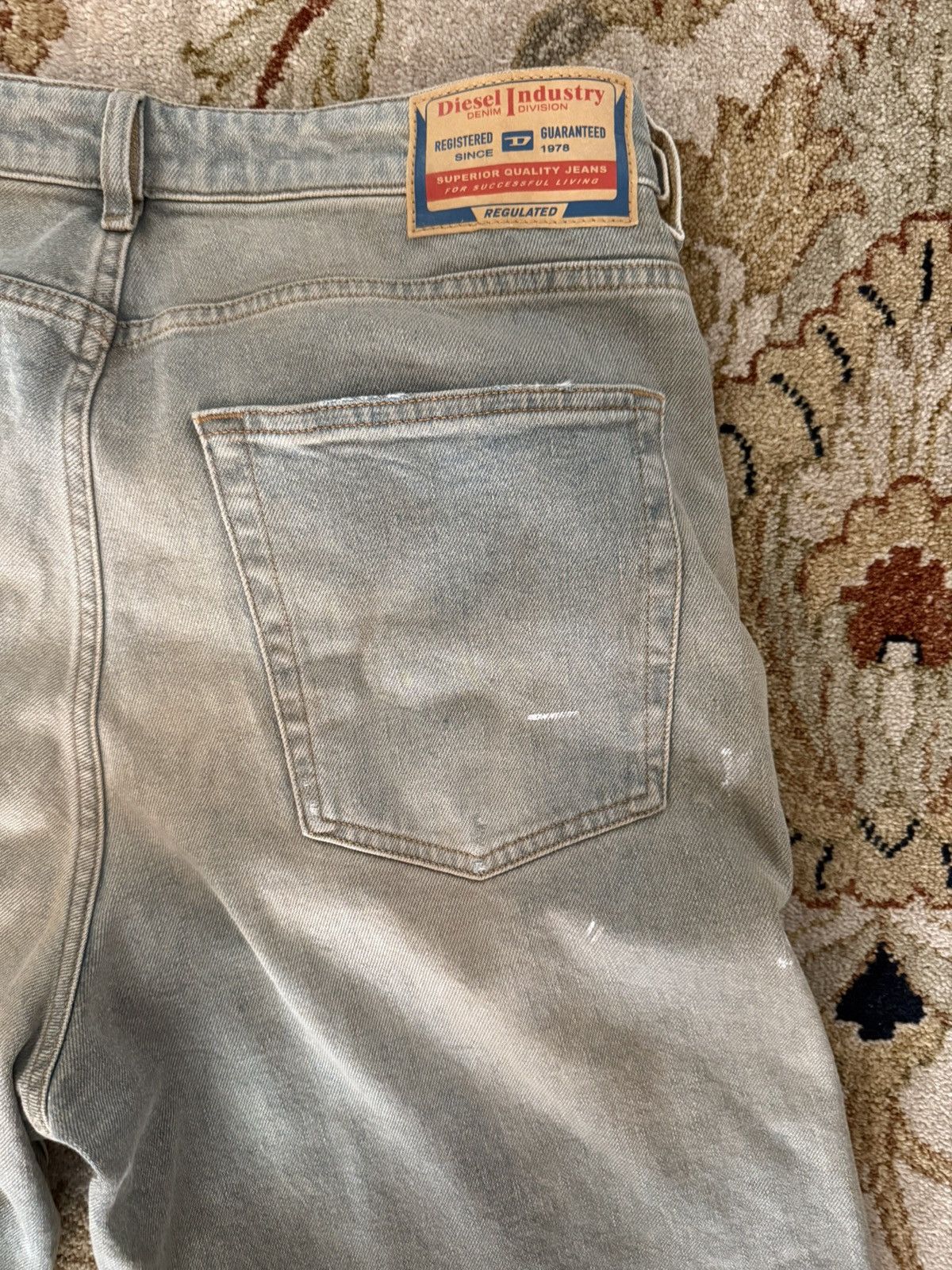 Diesel Baggy Distressed Faded Diesel D-Sire Denim Size US 32 / EU 48 - 7 Thumbnail