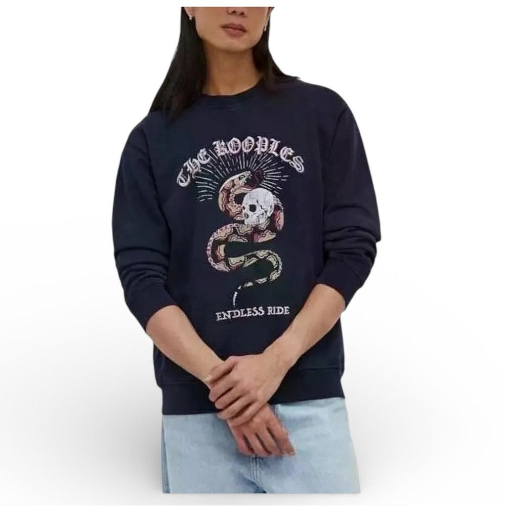 The Kooples The Kooples Snake Skull Graphic Sweatshirt Men’s S Navy Got Size US S / EU 44-46 / 1 - 1 Thumbnail