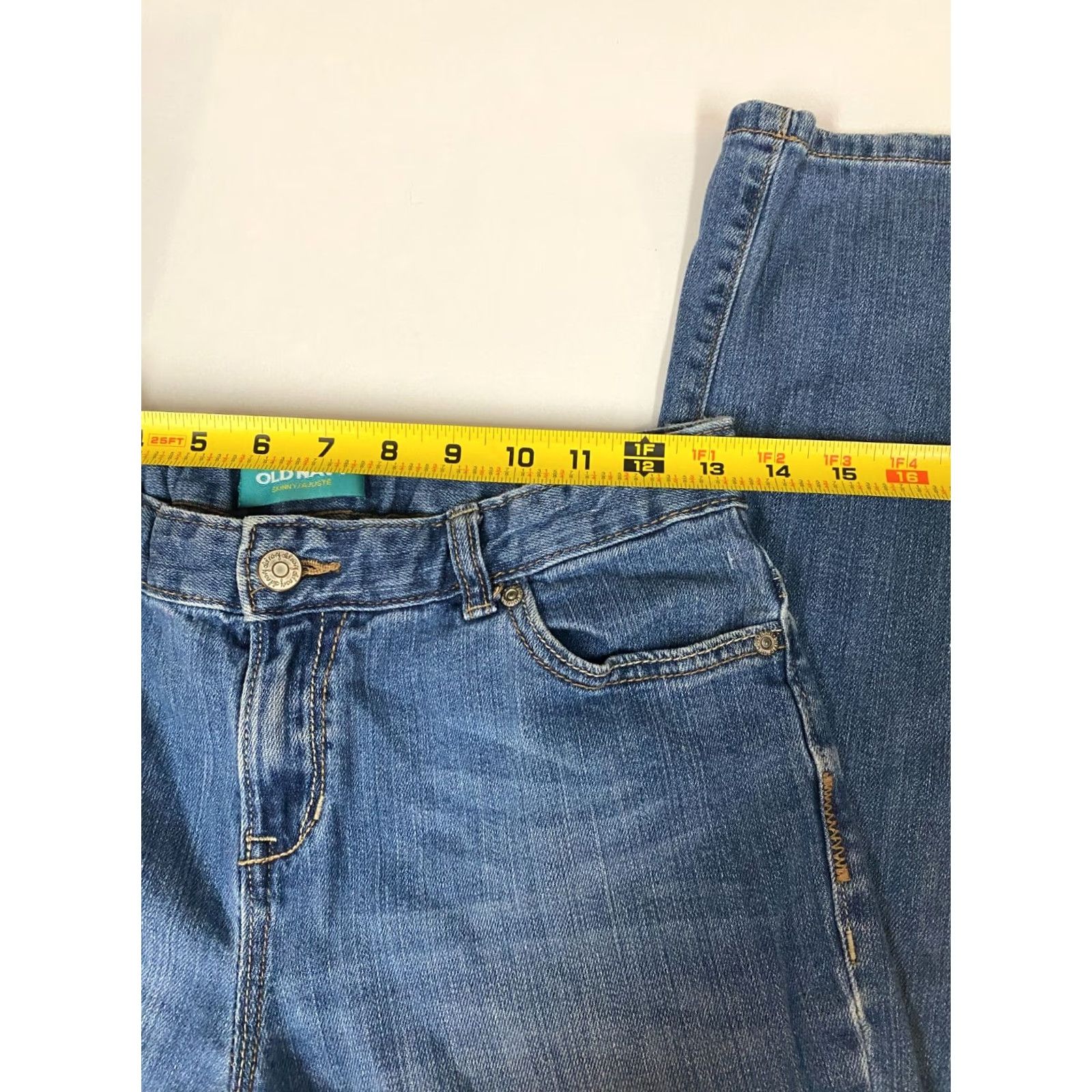 Old Navy Old Navy Jeans Skinny 26 Juniors Women Blue Denim 30in Waist Pockets Zipper Stretch Classic 20in Inseam Tie-Down Not Specified Size 26" / US 2 / IT 38 - 4 Thumbnail