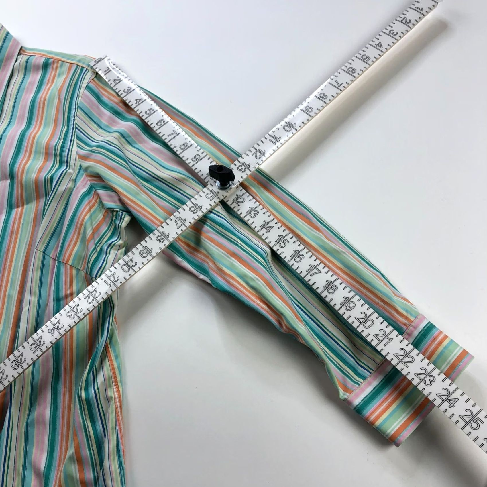 Ralph Lauren Lauren Ralph Lauren Plus Button Up Shirt 2X Multicolor Striped Long Sleeve Shirt Womens Size XXL / US 16-18 / IT 52-54 - 5 Thumbnail