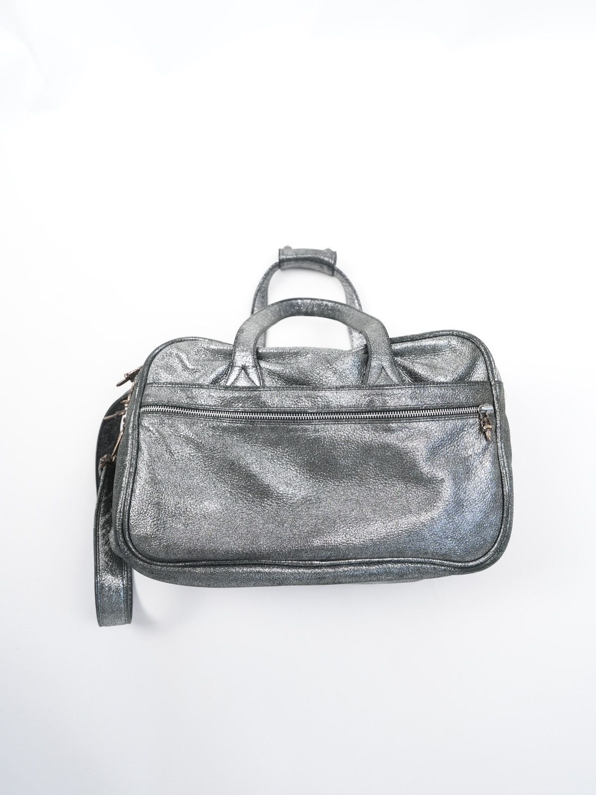 Chrome Hearts Chrome Hearts Diaper Bag Silver Metallic Leather Size ONE SIZE - 3 Thumbnail