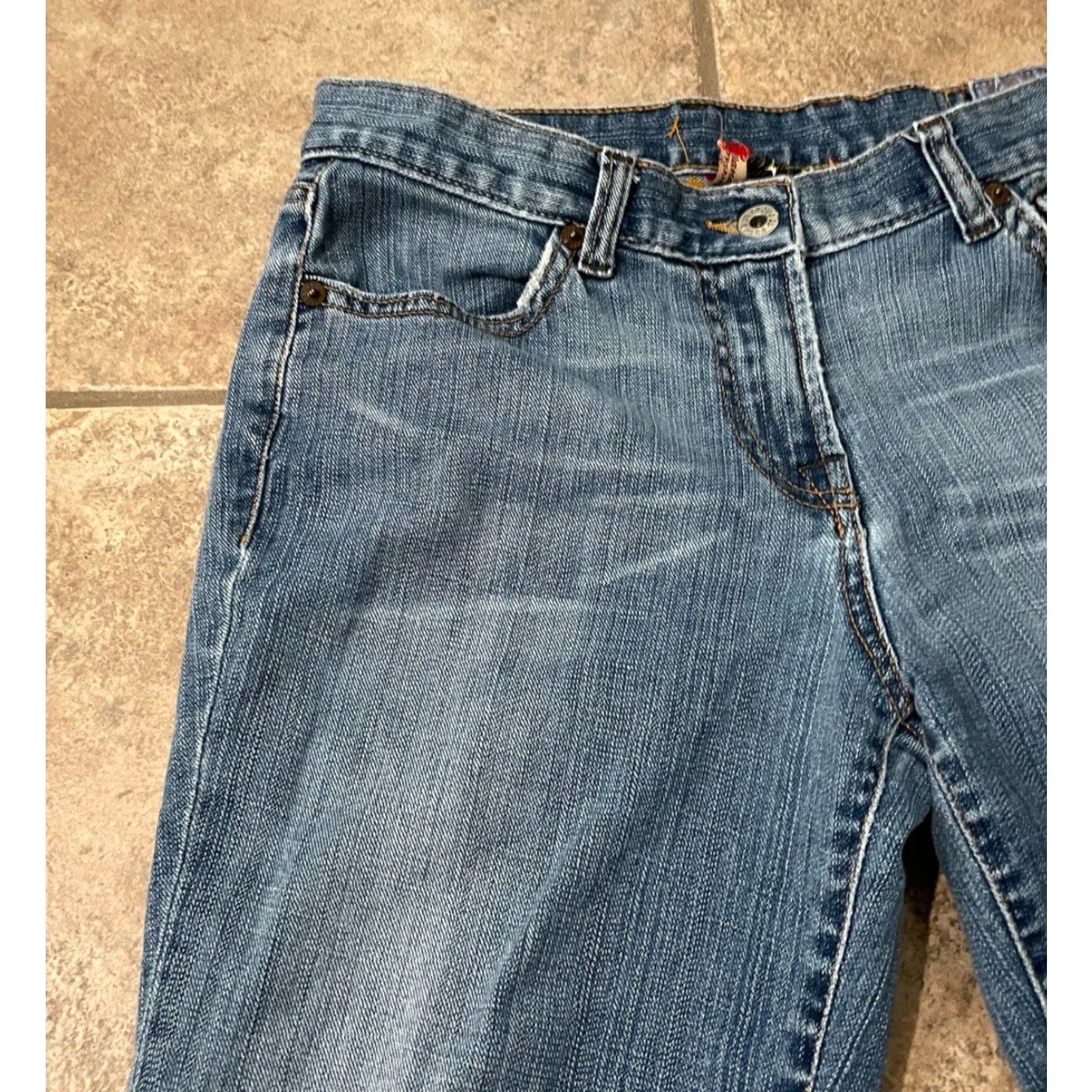 Lucky Brand Lucky Brand Jeans Women 27x25 Straight Blue Size 27" / US 4 / IT 40 - 2 Thumbnail