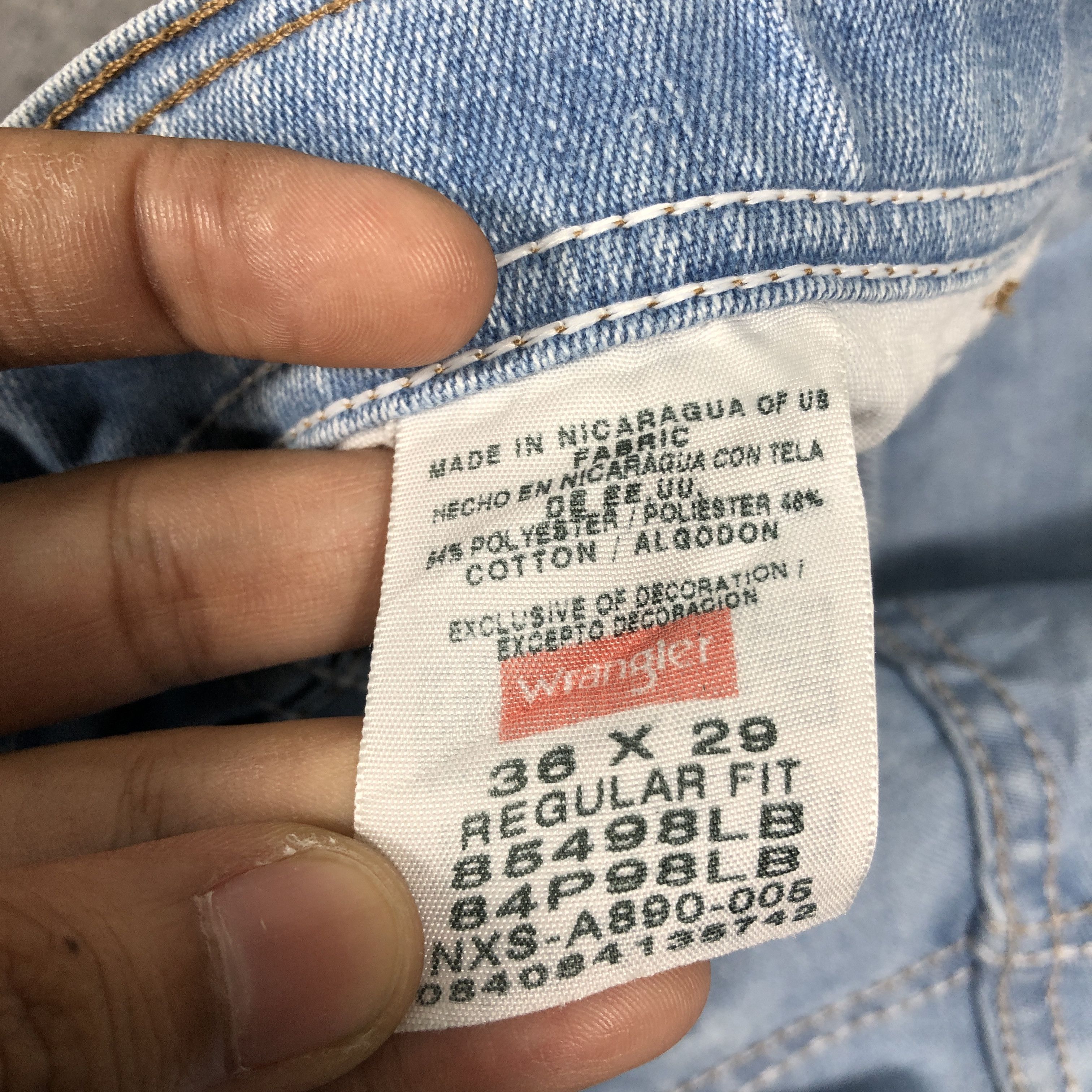Vintage × Wrangler Vintage Wrangler Jeans Dirty L1059 Size US 35 - 8 Thumbnail