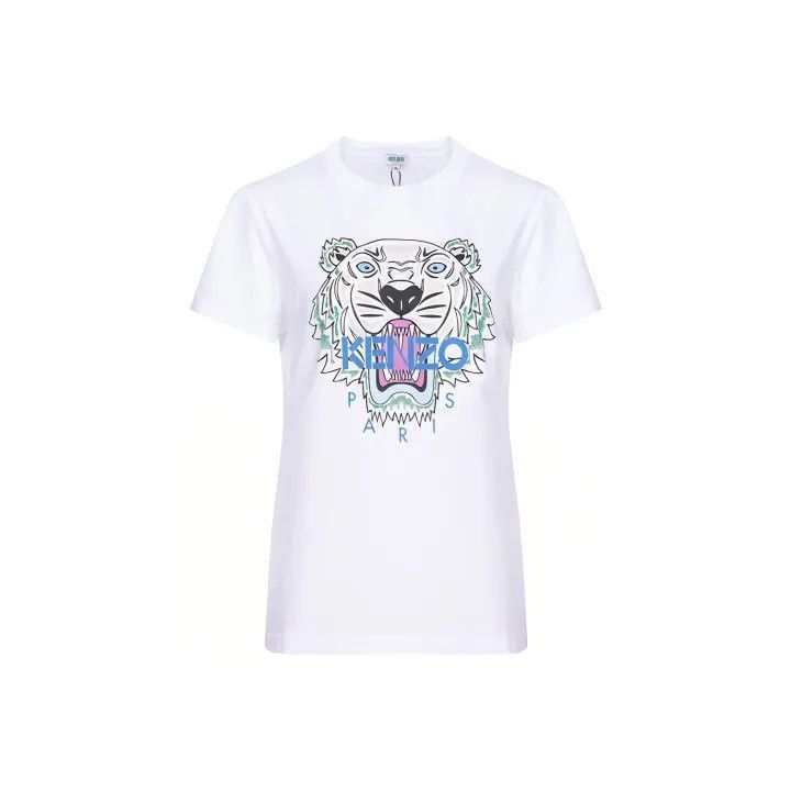 Kenzo KENZO Colorful Tiger Print Short Sleeve T-Shirt -2507 Size L / US 10 / IT 46 - 1 Thumbnail