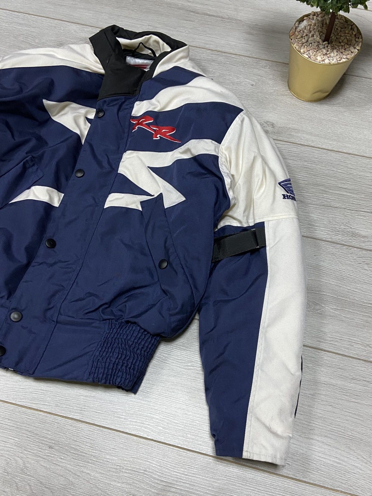 Honda Honda vintage big logo protection racing jacket big logo Size US M / EU 48-50 / 2 - 8 Thumbnail