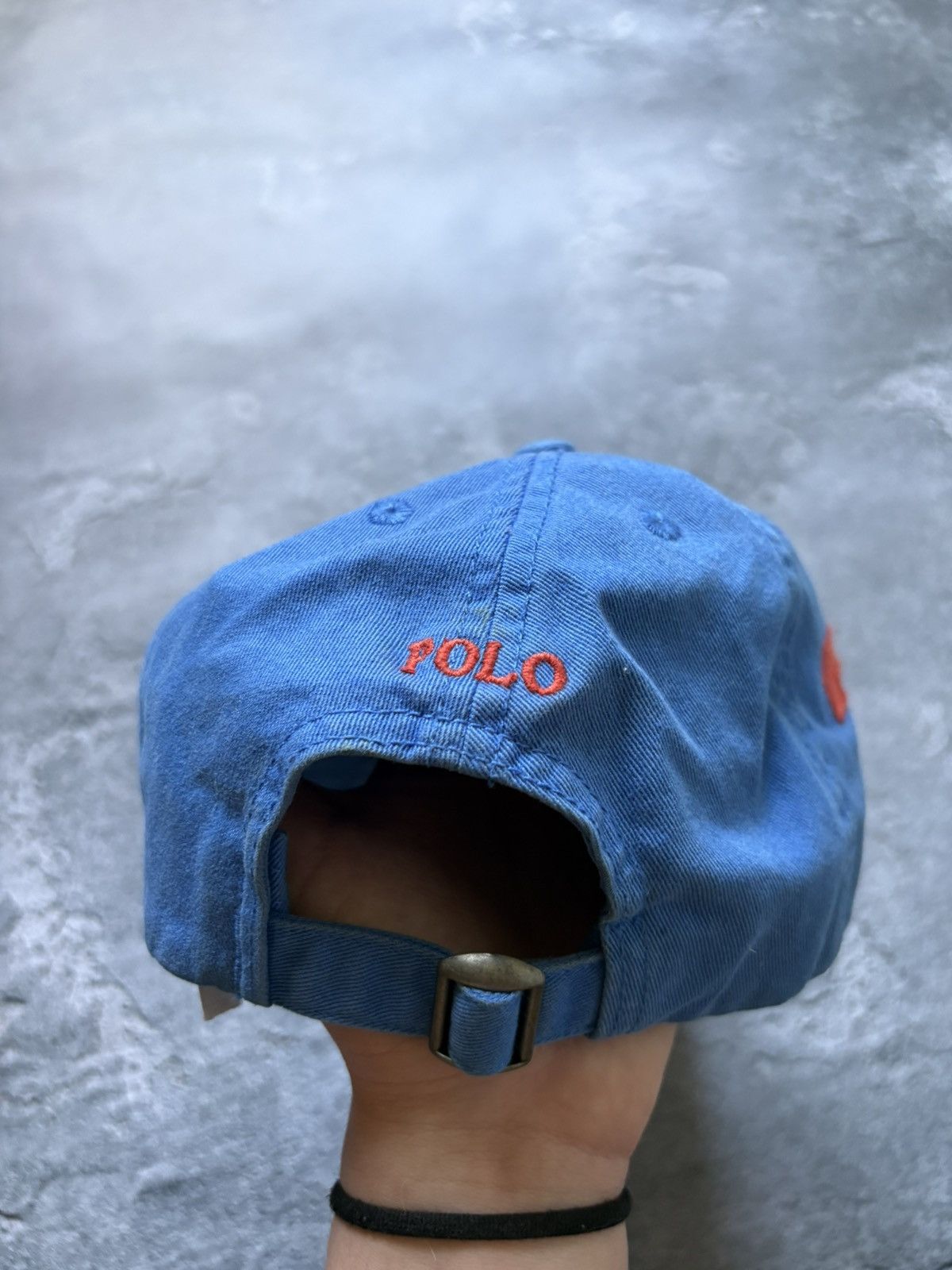 Polo Ralph Lauren Polo Ralph Lauren Big Pony #3 Blue/Orange Y2K Streetwear Cap Size ONE SIZE - 5 Thumbnail