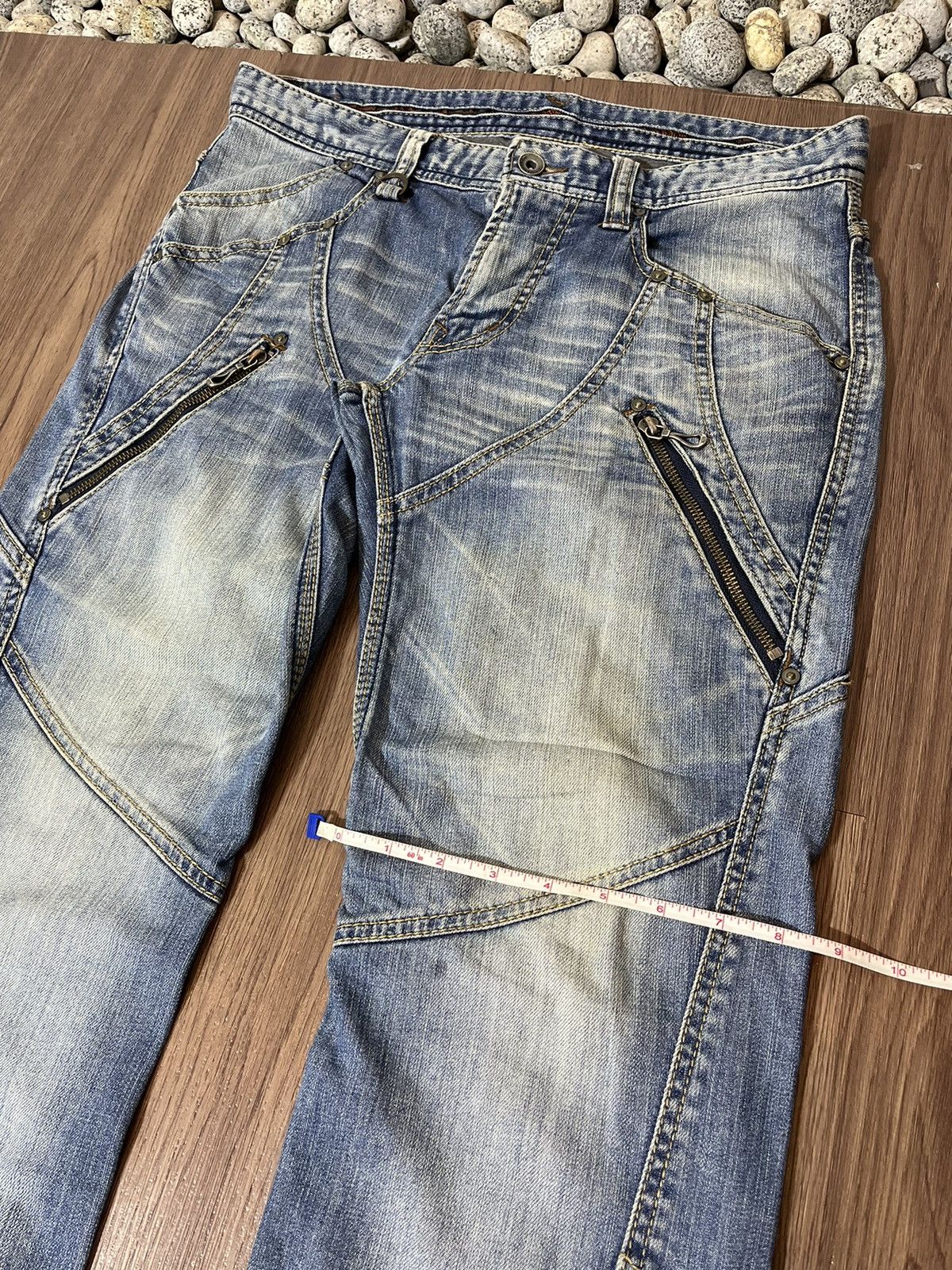 Japanese Brand × Nicole Club Nicole Club For Men Patchwork Jeans Size US 33 - 19 Thumbnail