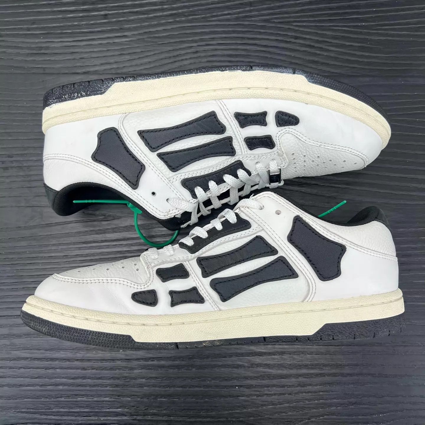 Amiri AMIRI Skel-Top Black & White Sneakers Size US 8.5 / IT 38.5 - 2 Thumbnail