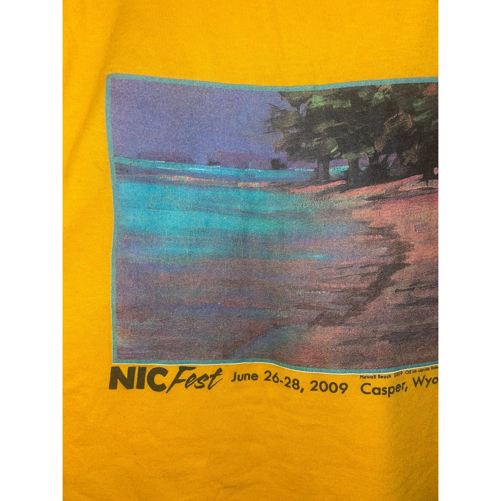 Gildan Vintage Hawaii Beach Shirt Nic Fest Casper Art Tee L Large Size US L / EU 52-54 / 3 - 2 Thumbnail