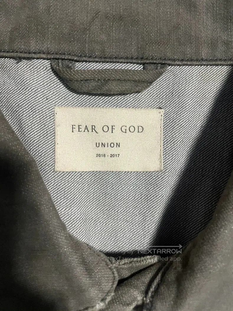 Fear of God Fear of God x Union Raglan Denim Jacket. Size US S / EU 44-46 / 1 - 5 Thumbnail