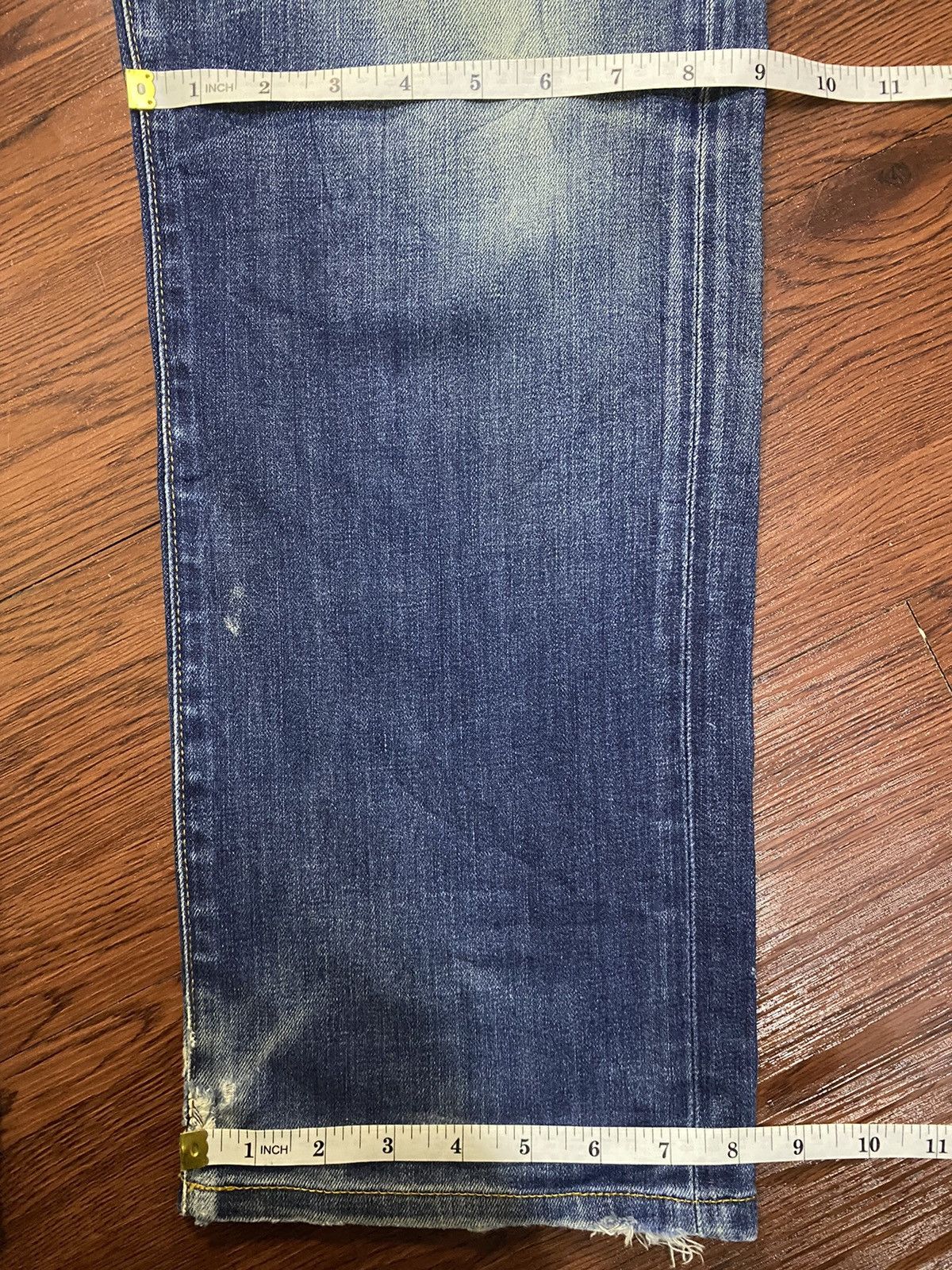 Japanese Brand Vintage Uniqlo UJ Faded Wash Distressed Loose Style Jeans Size US 36 / EU 52 - 15 Thumbnail