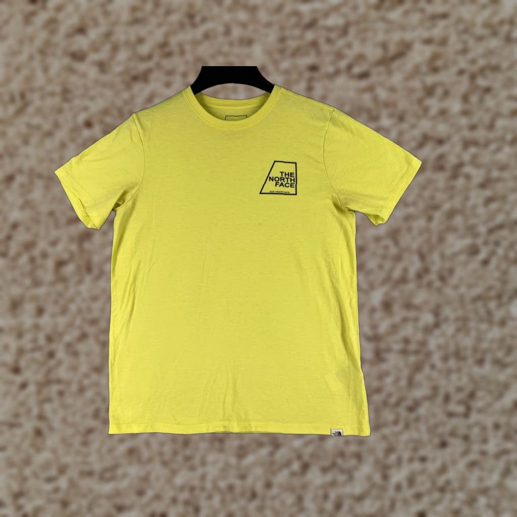 The North Face The North Face Shirt Women Small Yellow Short Sleeve Crew San Francisco Poly Tri Size S / US 4 / IT 40 - 1 Thumbnail