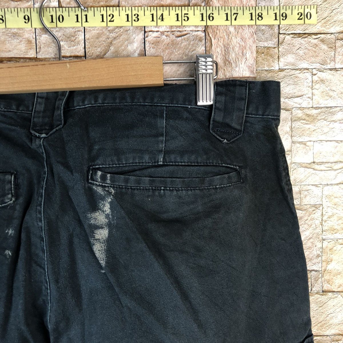 Japanese Brand Japanese Brand Dark Blue Cargo Multipocket Pants #A1137 Size US 35 - 18 Thumbnail