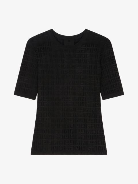 Givenchy o1w1db10325 Monogram Allover Knitted Sweater in Black Size L / US 10 / IT 46 - 1 Preview