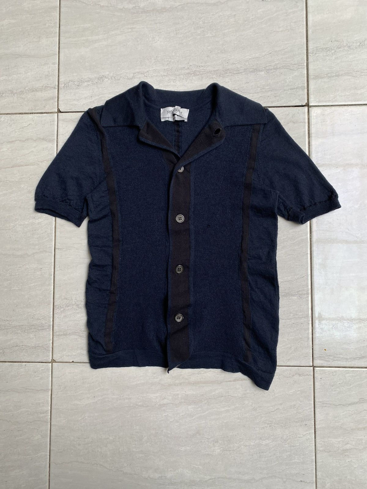 YSL Yves Saint Laurent Knit Polo Shirt