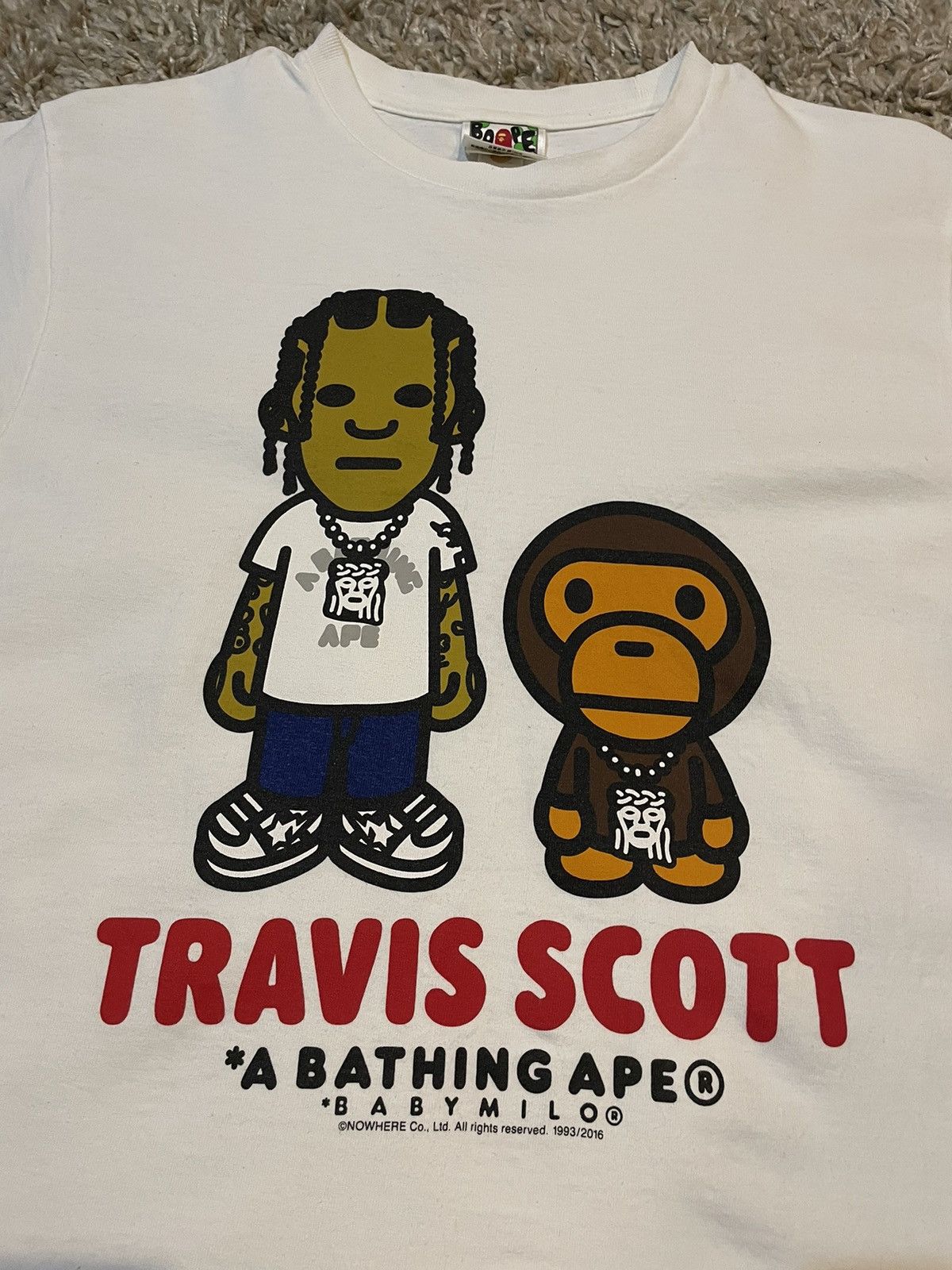 Bape Travis Scott x Bape White Complexcon Exclusive Tee Size US M / EU 48-50 / 2 - 3 Thumbnail