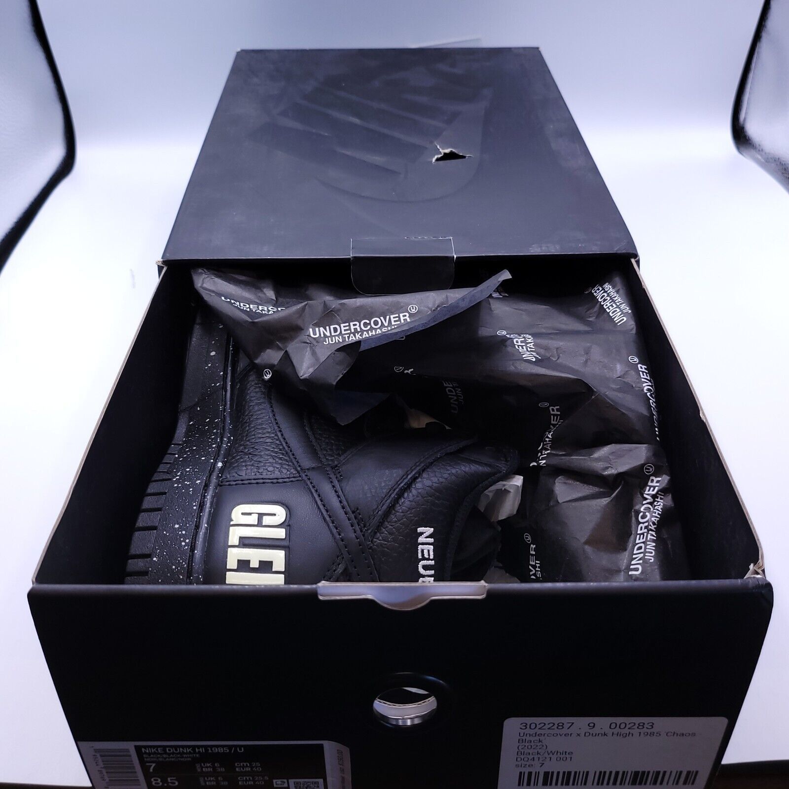 Nike Nike Dunk Hi 1985 Shoe Mens Size 7 DQ4121-001 Black White Size US 7 / EU 40 - 10 Thumbnail