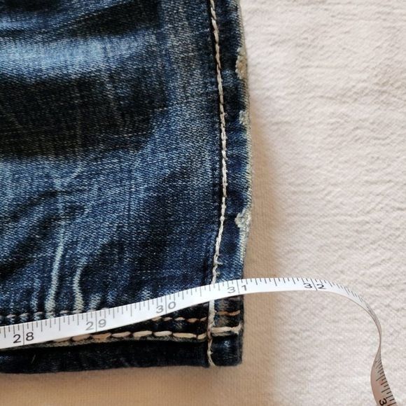 Rock Revival Rock Revival Embellished Straight Sz. 27 Blue Jeans Size 27" / US 4 / IT 40 - 16 Thumbnail