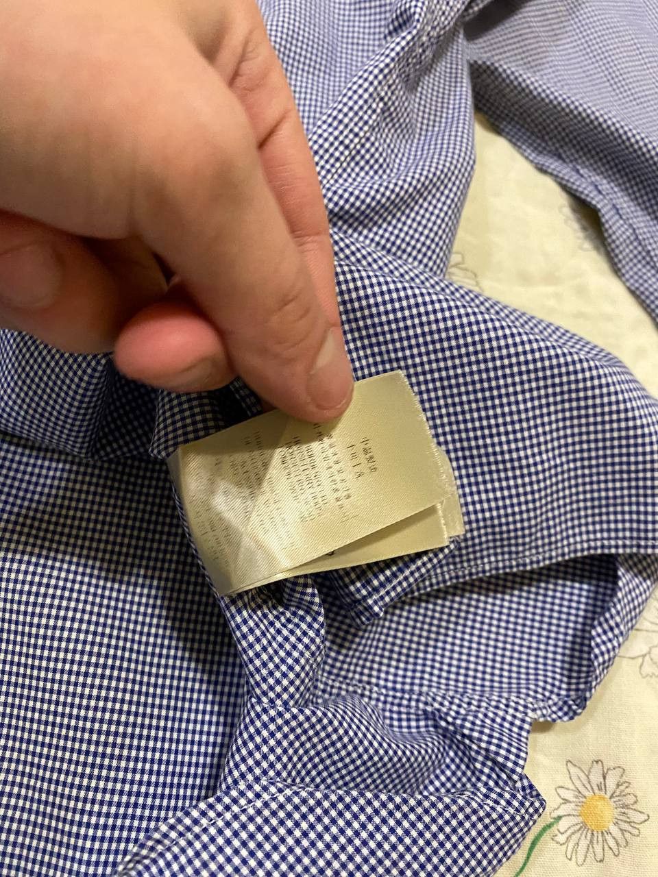 Burberry Burberry London Long Shirt Men's Medium Blue Check Plaid M Size US M / EU 48-50 / 2 - 5 Thumbnail