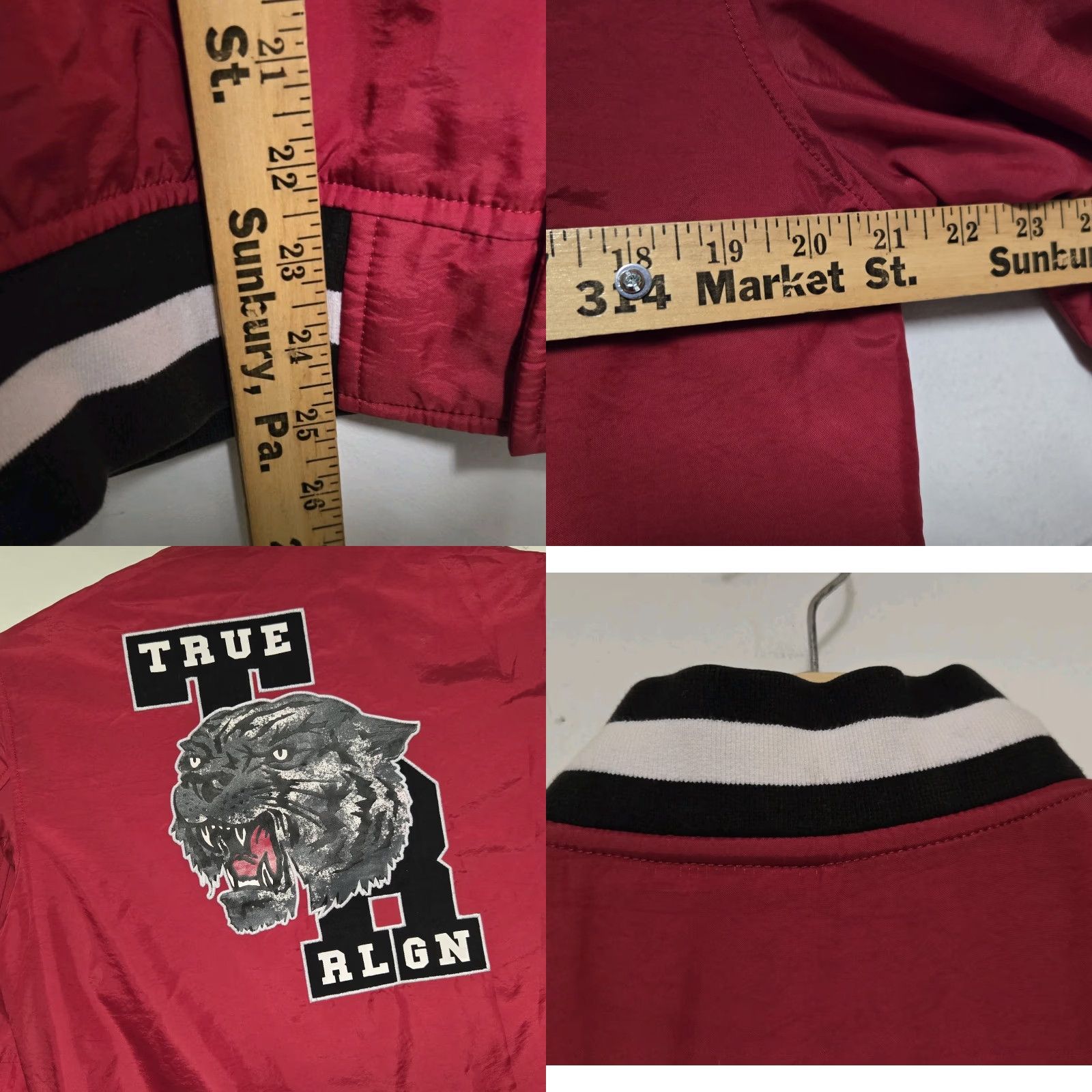 True Religion VINTAGE True Religion Bomber Snap Button Jacket Black Red M Men Shirt? Size US M / EU 48-50 / 2 - 8 Thumbnail