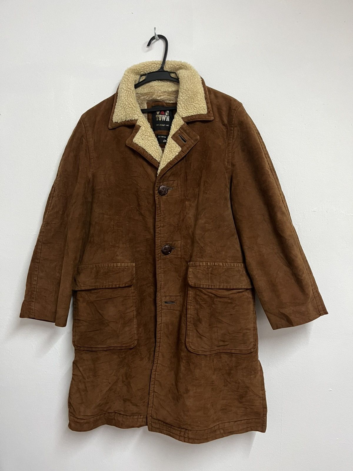 Le Grande Bleu (L.G.B.) 💥RARE💥Brown Velvet with Deep Pile Fleece Faux Fur Inner Size US L / EU 52-54 / 3 - 5 Thumbnail