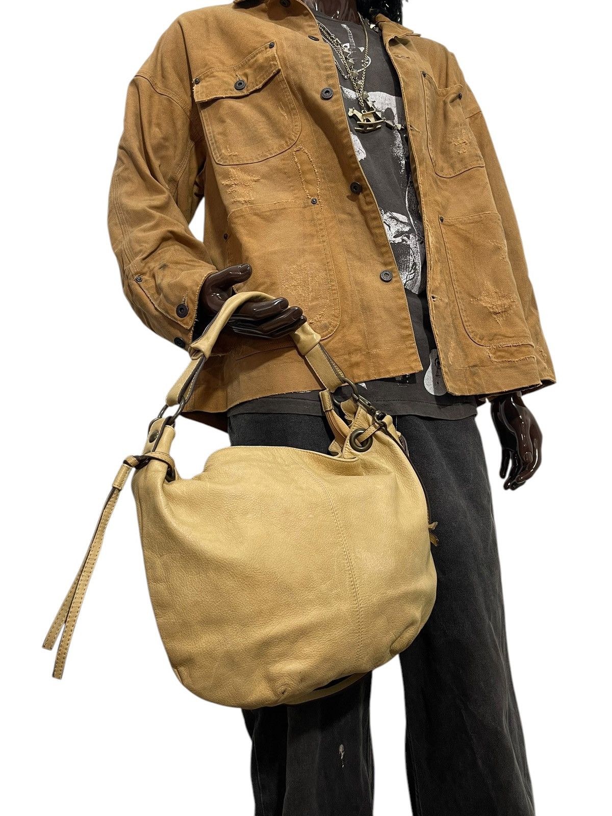 Genuine Leather Full Leather Alchimia Italy Shoulder Bag 1🟩4 Size ONE SIZE - 5 Thumbnail