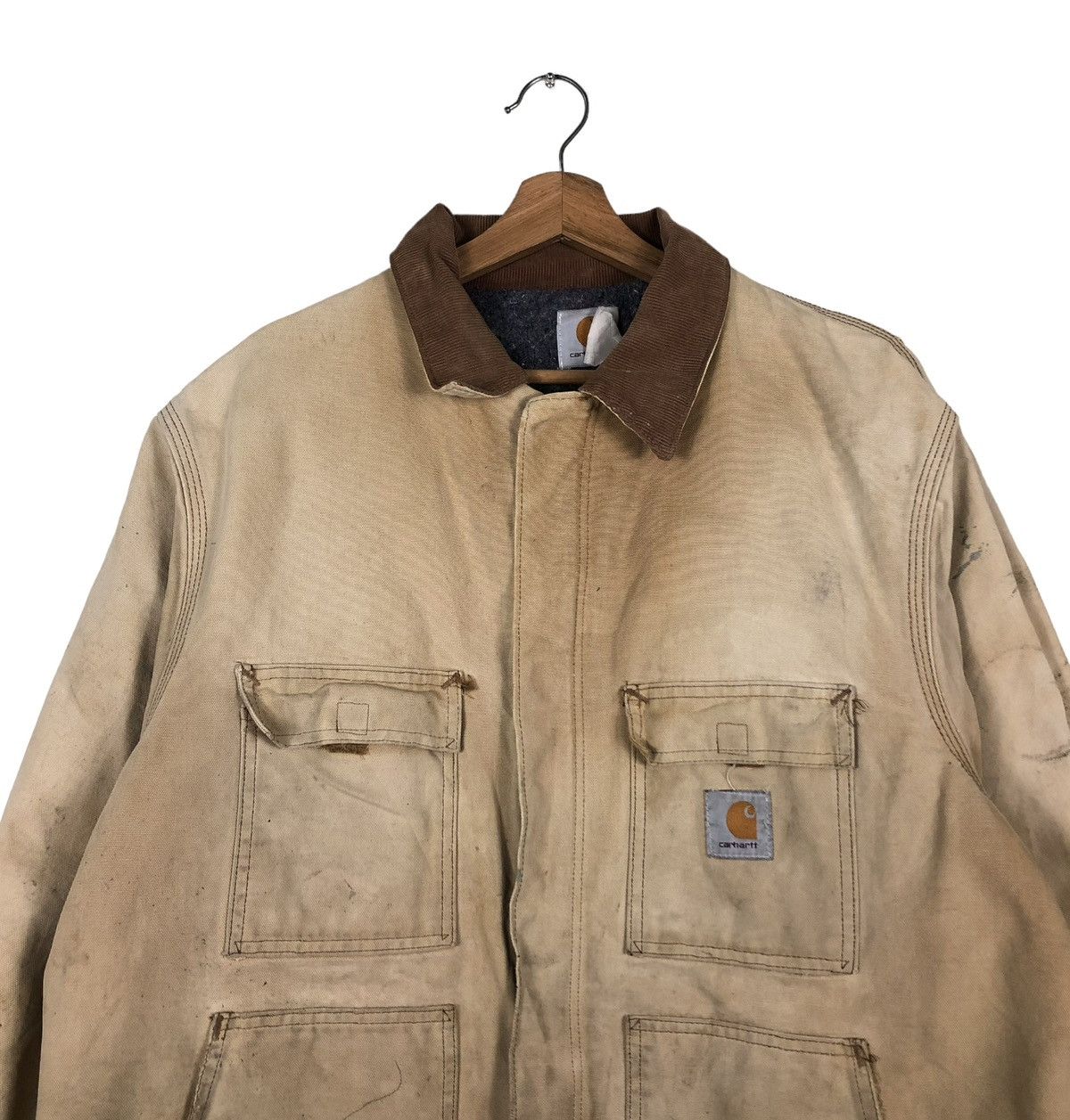 Carhartt 🔥VINTAGE CARHARTT DETROIT DUCK CANVAS JACKET BLANKET LINING Size US L / EU 52-54 / 3 - 3 Thumbnail
