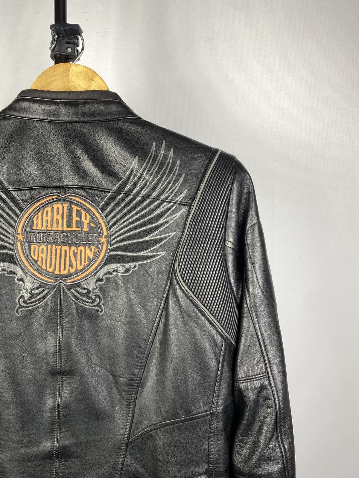 Harley Davidson Vintage 00s Harley Davidson Genuine Leather Jacket MOTO Size M / US 6-8 / IT 42-44 - 17 Thumbnail