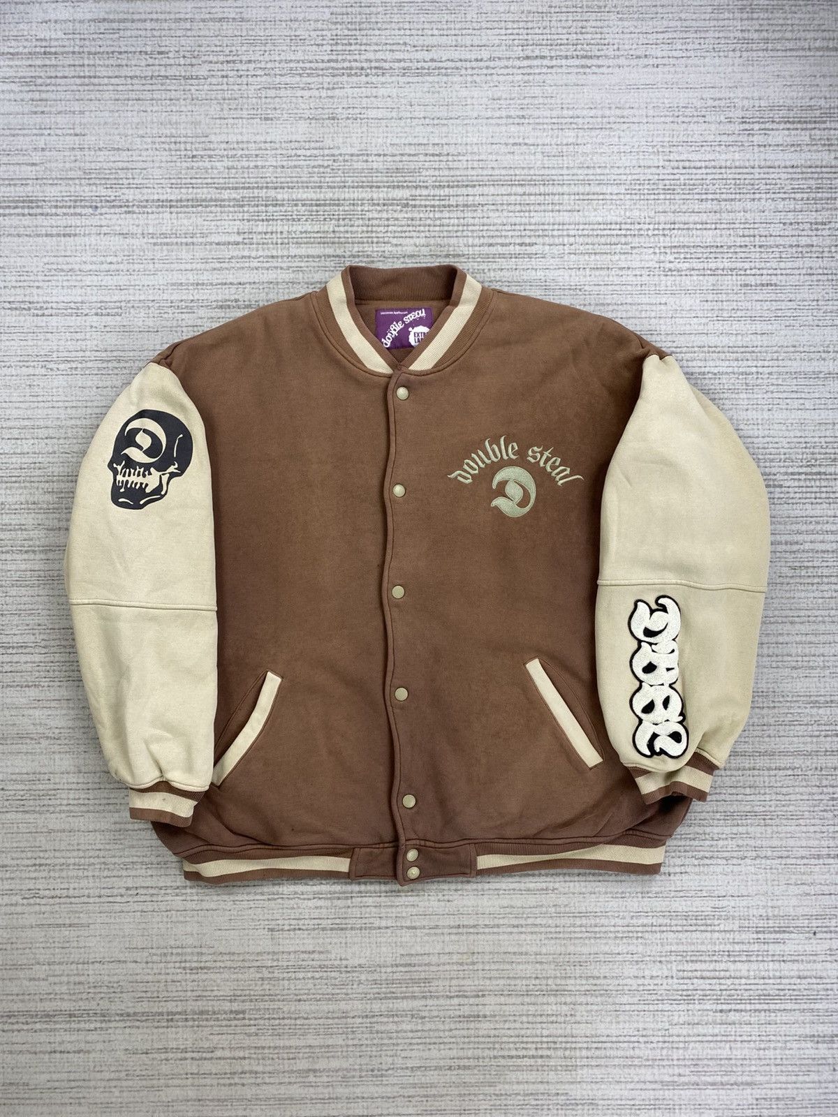 Vintage Vintage Double Steal Japanese Brand Varsity Jacket Size US XL / EU 56 / 4 - 1 Thumbnail
