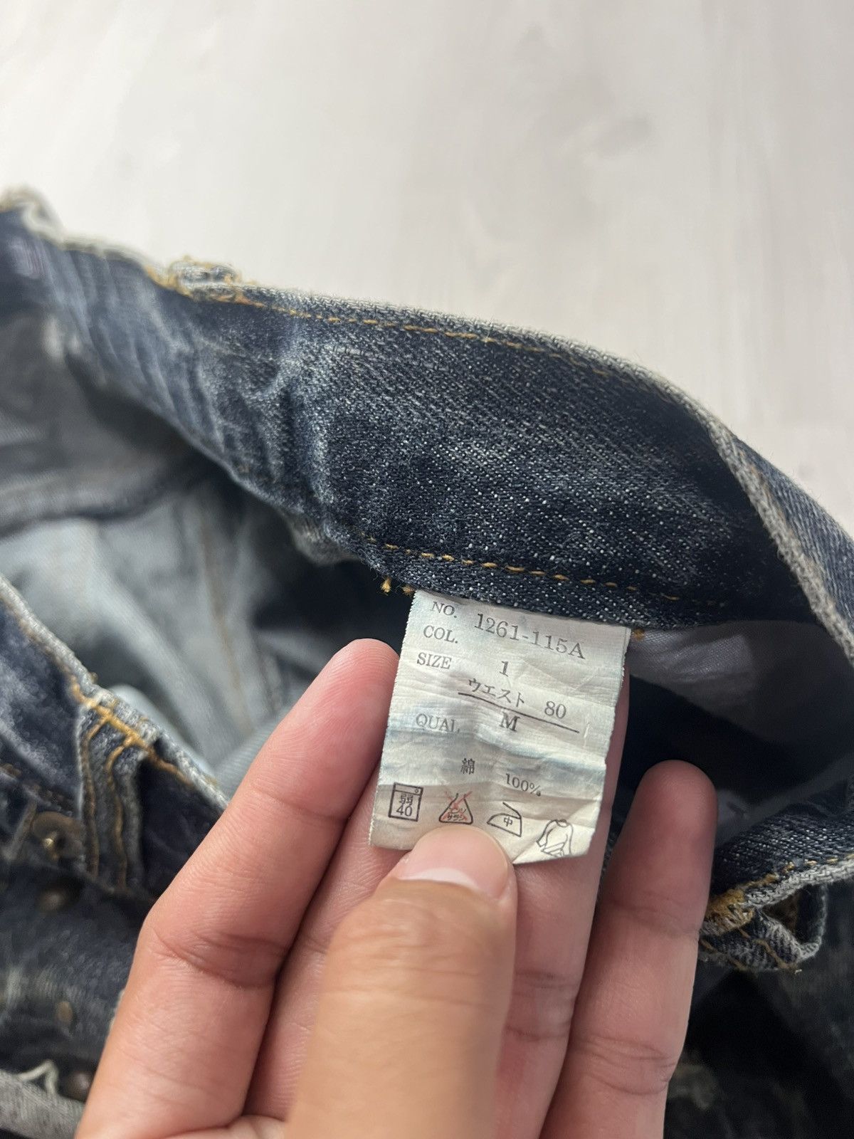 If Six Was Nine × Le Grande Bleu (L.G.B.) × Tornado Mart Lowbox Studded Distressed Clawmark Flared Denim Size US 31 - 7 Thumbnail