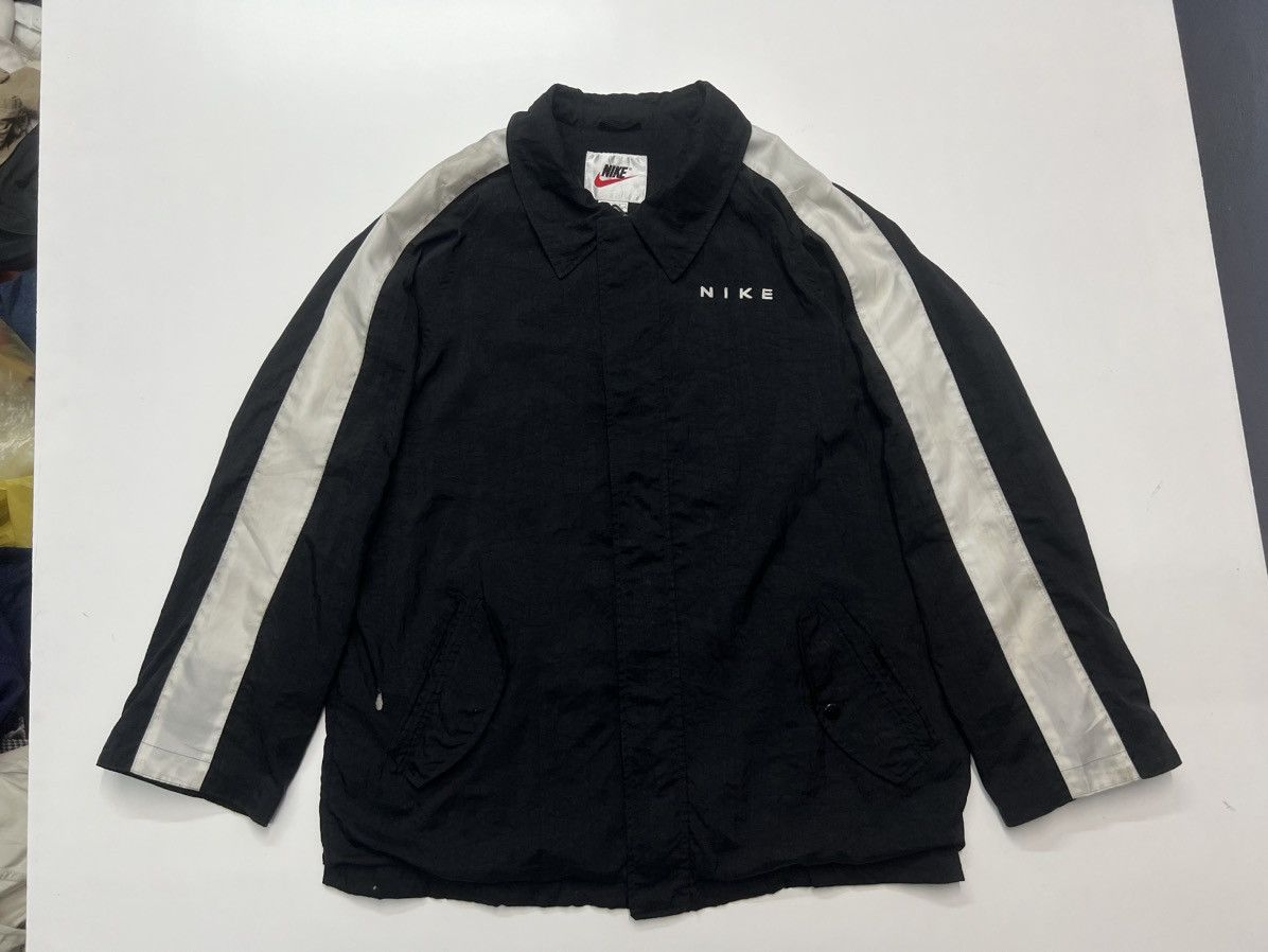 Vintage 🔥VINTAGE NIKE SWOOSH BIG LOGO ZIPPER JACKET Size US M / EU 48-50 / 2 - 1 Thumbnail