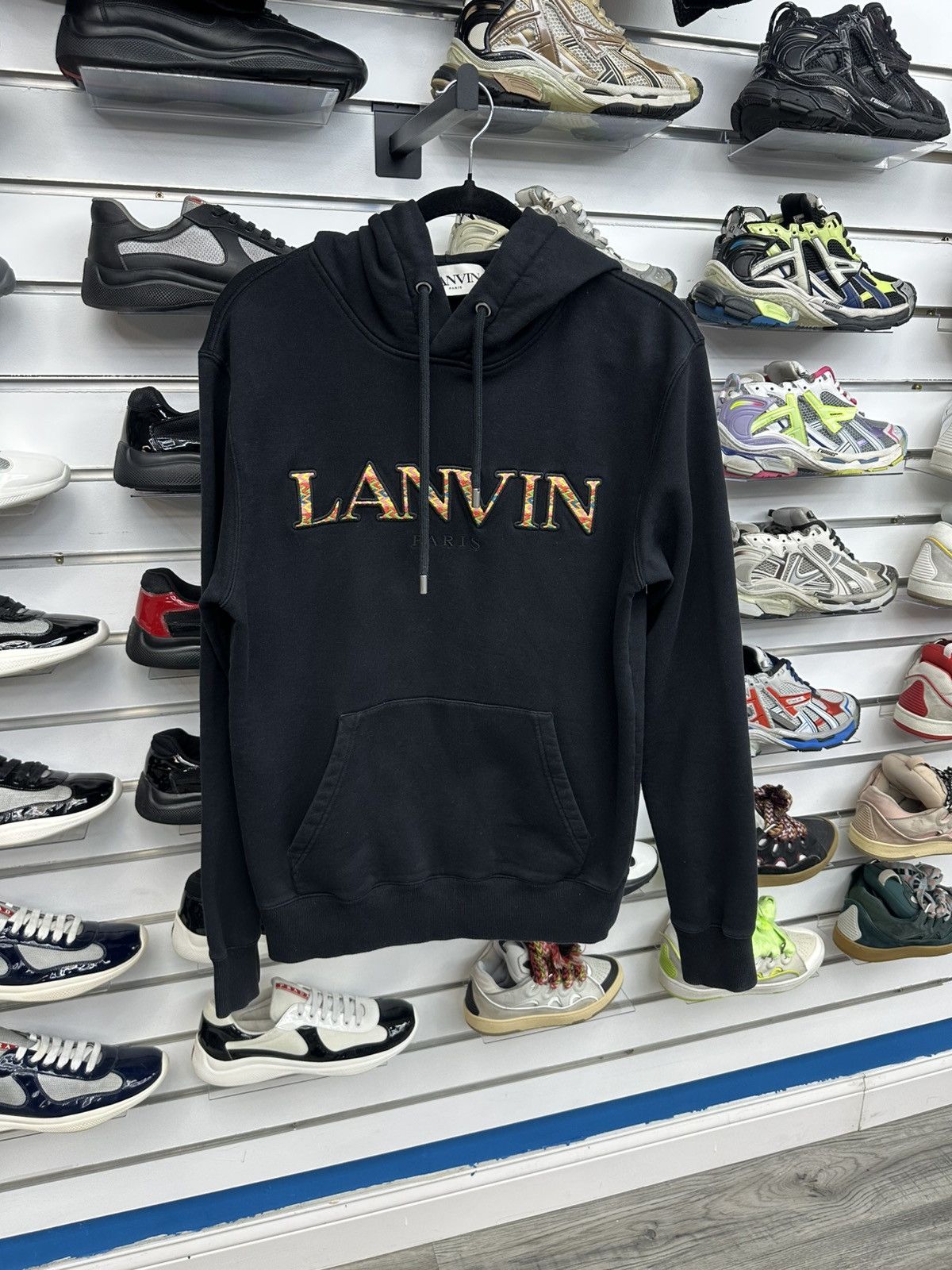 Lanvin Lanvin Classic Logo Embroidered Hoodie Size US S / EU 44-46 / 1 - 1 Thumbnail