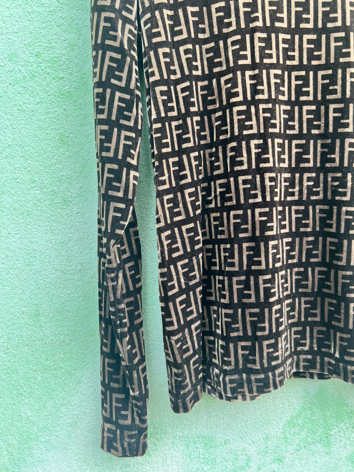 Fendi Fendi Jeans Roma Amor Zucca Monogram Mock Neck Long Sleeve Size M / US 6-8 / IT 42-44 - 17 Thumbnail