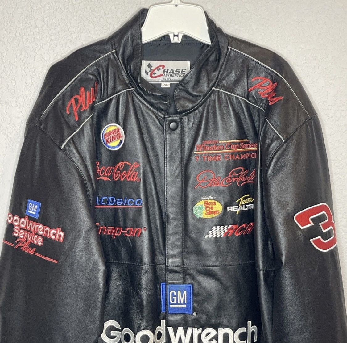 Chase Authentics Dale Earnhardt Chase Authentic Leather Jacket XL VGC Size US XL / EU 56 / 4 - 2 Thumbnail