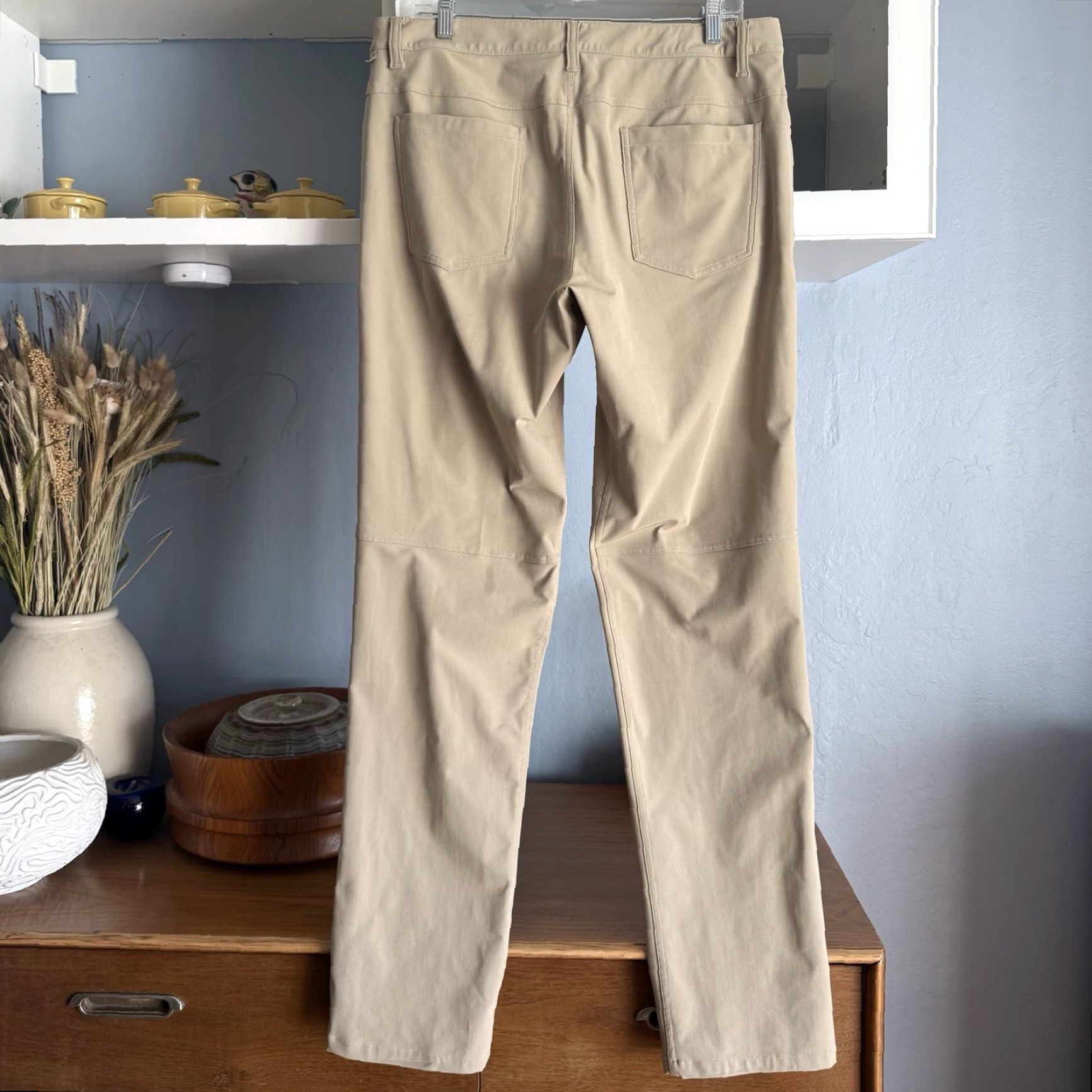 Lululemon Lululemon ABC Pant Classic Fit 33” Inseam Khaki Beige 34 Adult Regular Beige Pants Size US 34 / EU 50 - 3 Thumbnail