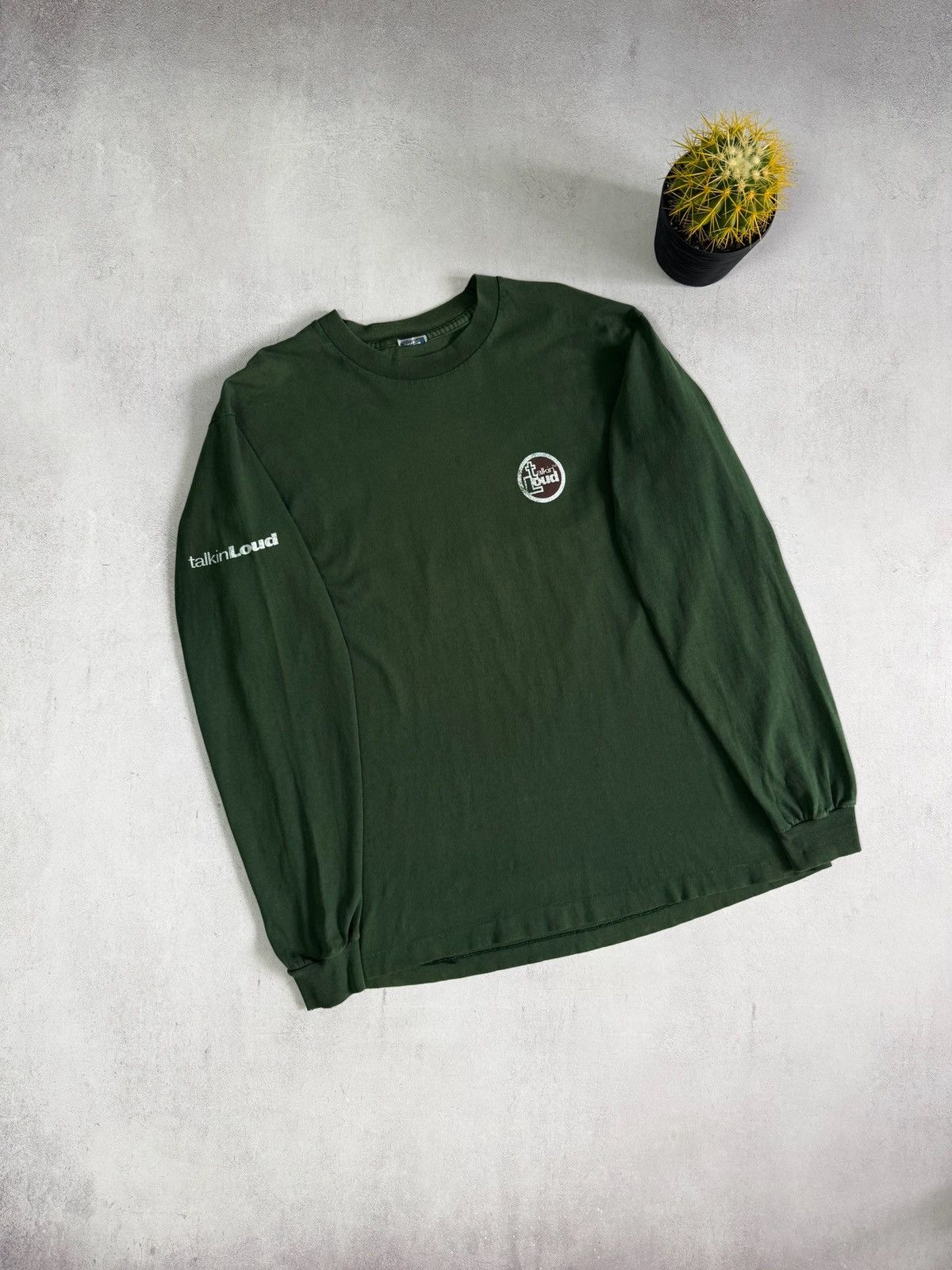 Vintage Very Rare Talkin Loud Long Sleeve Big Logo Mens Vintage 80s Size US L / EU 52-54 / 3 - 5 Thumbnail