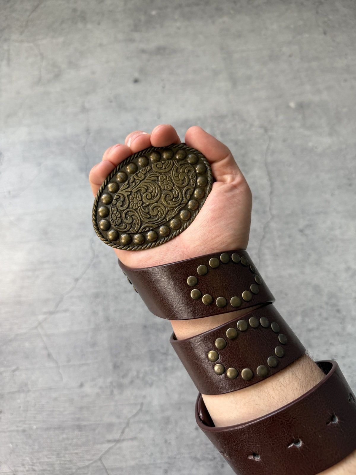 If Six Was Nine 00’s NUMBER NINE STYLE LEATHER RARE Y2K BELT VINTAGE Size ONE SIZE - 2 Thumbnail