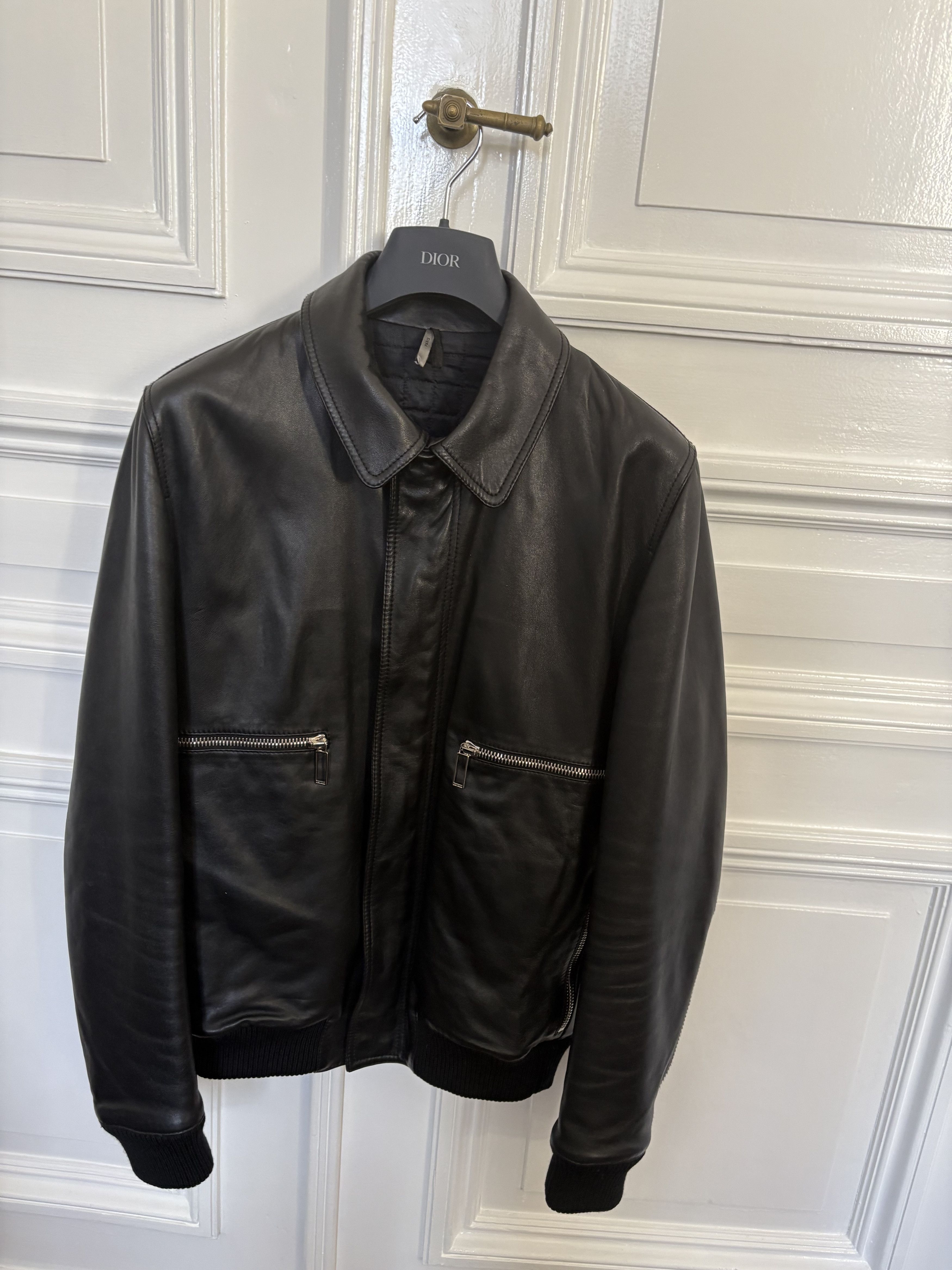 Dior Dior Aviator leather jacket Size US L / EU 52-54 / 3 - 1 Thumbnail