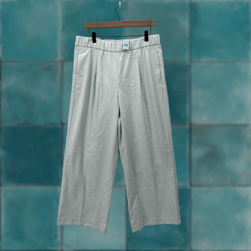 Ann Taylor Ann Taylor Pants Womens Large Petite Light Mint Green Wide Leg Pull On Pleated Size 36" / US 14 / IT 50 - 1 Thumbnail