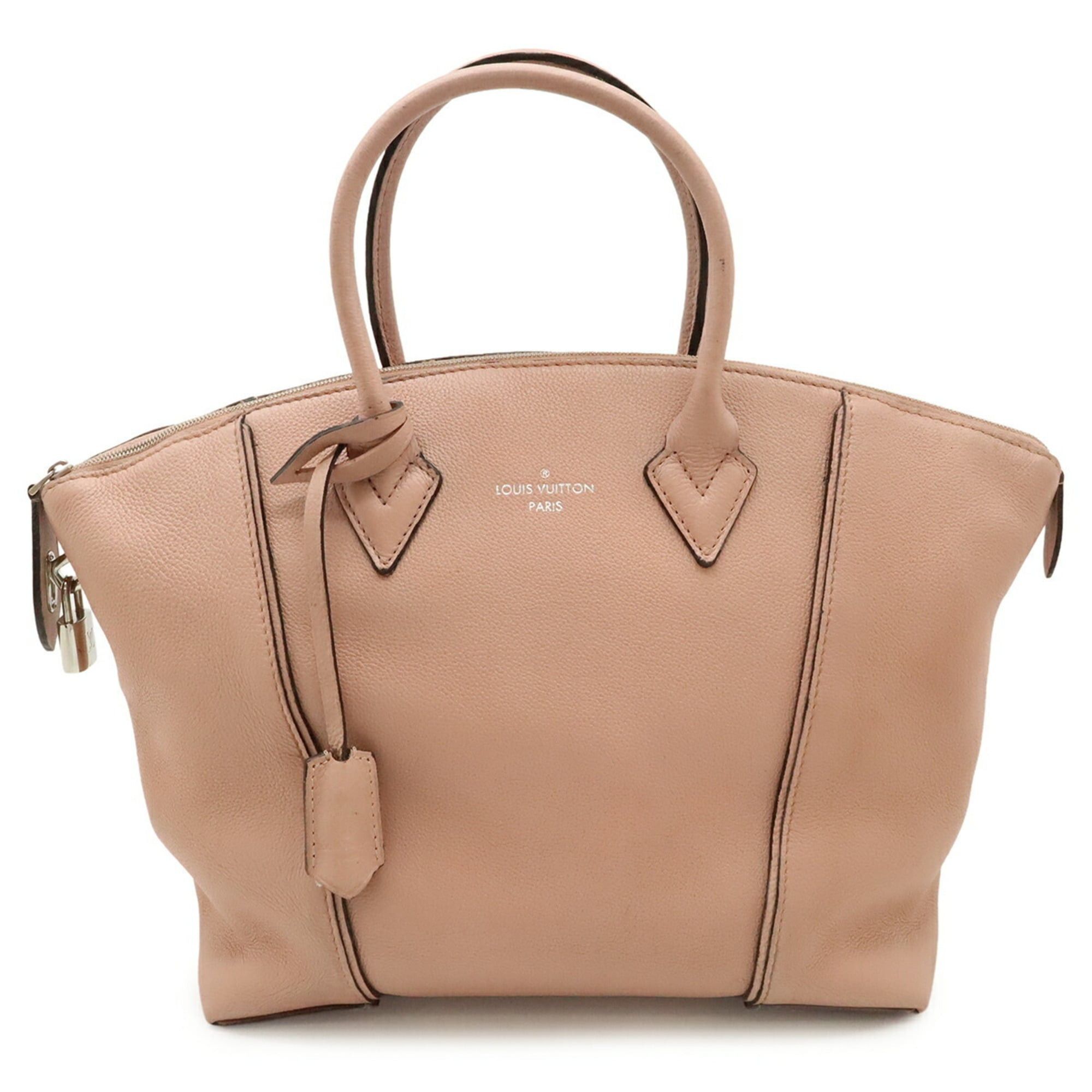 Louis Vuitton Louis Vuitton Parnasséa Lockit MM Tote Bag Handbag Veau Cachemire Leather Magnolia M94594 Size ONE SIZE - 1 Thumbnail
