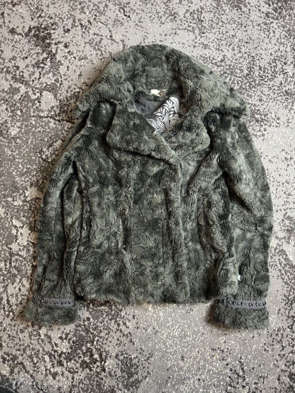Vintage Y2K Fur Avantgarde Opium Carti Style Jacket