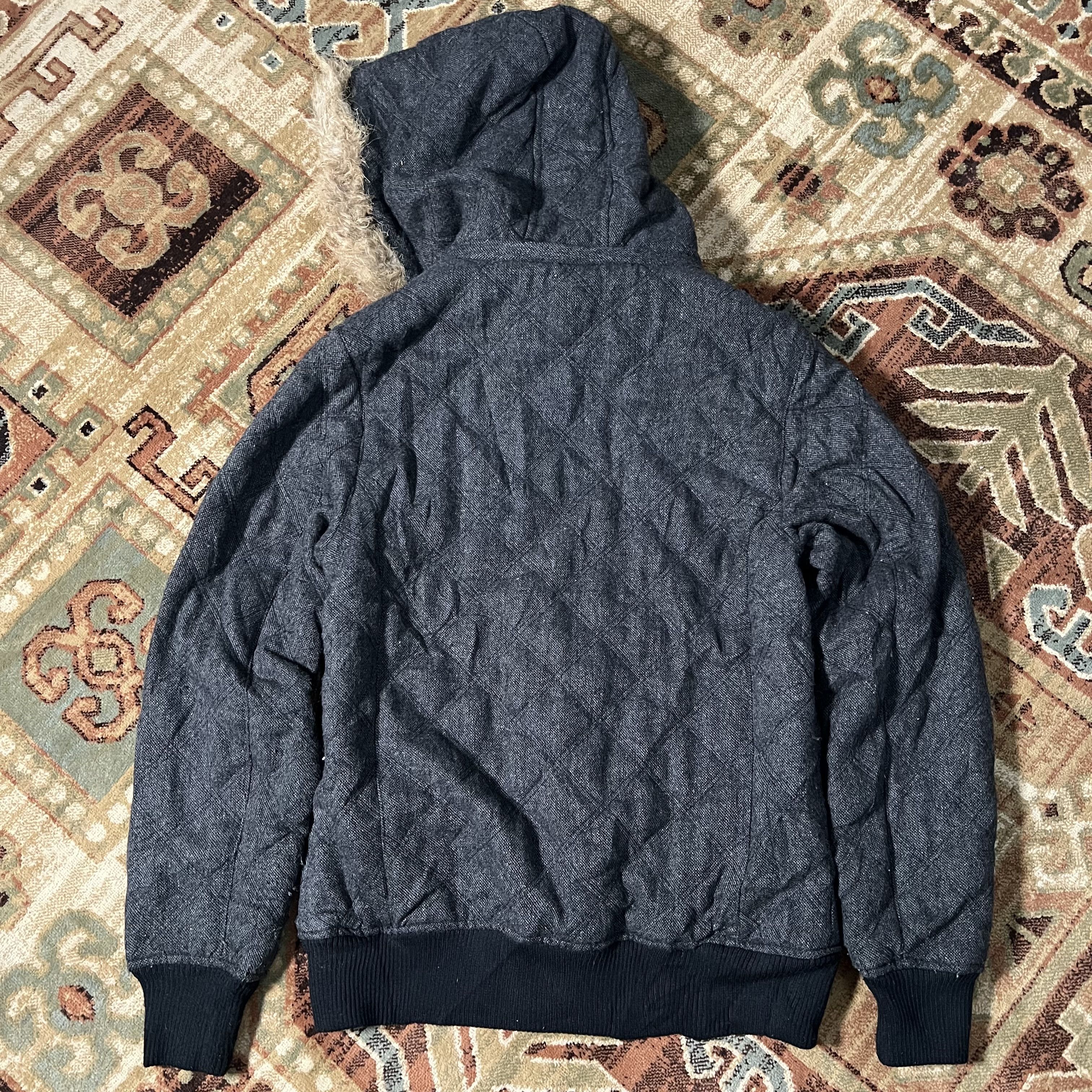 Japanese Brand 2000s Japanese Ifsix Wool Quilted Fur Zip Up Jacket y2k Lgb Size US M / EU 48-50 / 2 - 6 Thumbnail