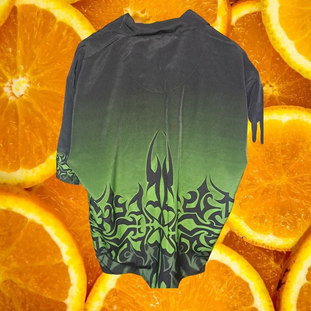Other Amplify Y2K Tribal Green and Black Button Up Size XL Size US XL / EU 56 / 4 - 5 Thumbnail